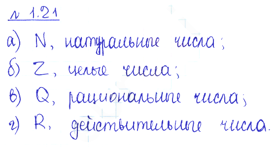 Решение 2. номер 1.21 (страница 15) гдз по алгебре 10 класс Никольский, Потапов, учебник