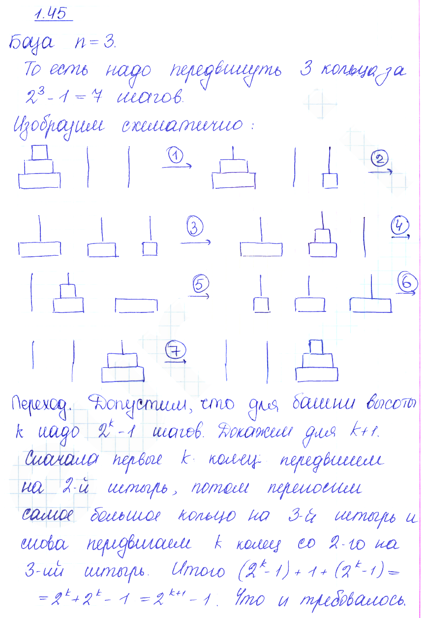 Решение 2. номер 1.45 (страница 22) гдз по алгебре 10 класс Никольский, Потапов, учебник