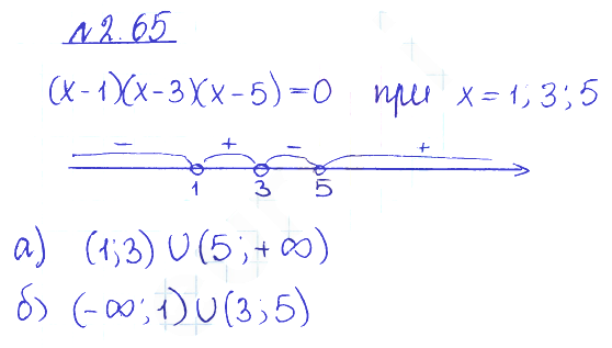 Решение 2. номер 2.65 (страница 78) гдз по алгебре 10 класс Никольский, Потапов, учебник