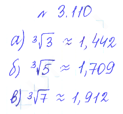 Решение 2. номер 3.110 (страница 122) гдз по алгебре 10 класс Никольский, Потапов, учебник
