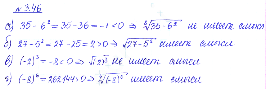Решение 2. номер 3.46 (страница 106) гдз по алгебре 10 класс Никольский, Потапов, учебник