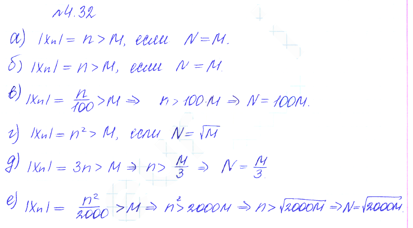 Решение 2. номер 4.32 (страница 133) гдз по алгебре 10 класс Никольский, Потапов, учебник