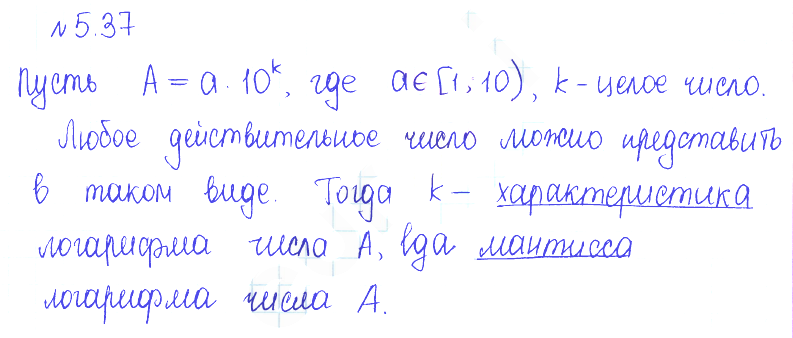 Решение 2. номер 5.37 (страница 159) гдз по алгебре 10 класс Никольский, Потапов, учебник