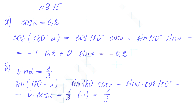 Решение 2. номер 9.15 (страница 262) гдз по алгебре 10 класс Никольский, Потапов, учебник