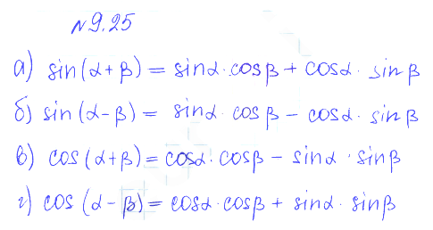 Решение 2. номер 9.25 (страница 265) гдз по алгебре 10 класс Никольский, Потапов, учебник