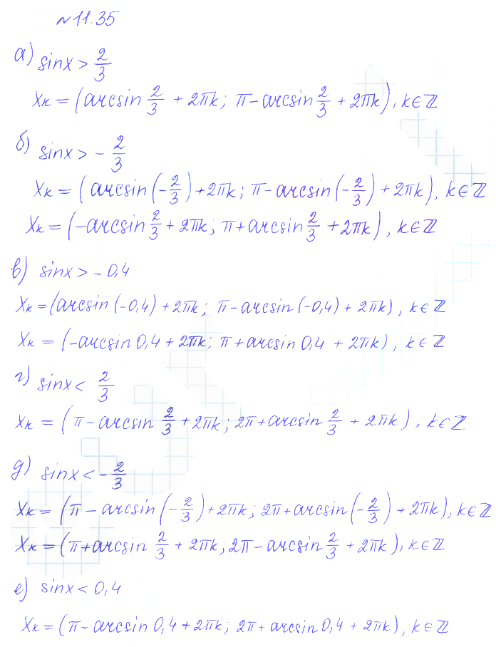 Решение 2. номер 11.35 (страница 315) гдз по алгебре 10 класс Никольский, Потапов, учебник