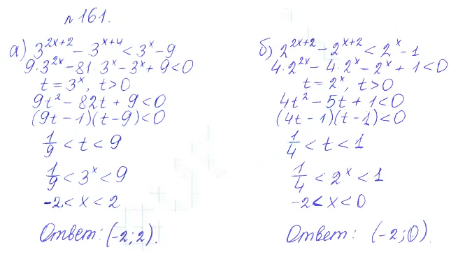 Решение 2. номер 161 (страница 380) гдз по алгебре 10 класс Никольский, Потапов, учебник