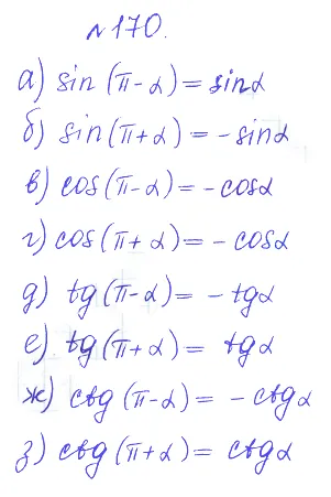 Решение 2. номер 170 (страница 382) гдз по алгебре 10 класс Никольский, Потапов, учебник