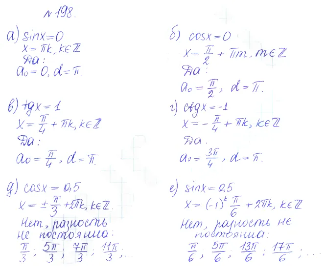 Решение 2. номер 198 (страница 386) гдз по алгебре 10 класс Никольский, Потапов, учебник