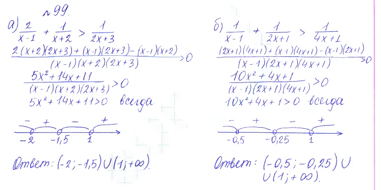 Решение 2. номер 99 (страница 373) гдз по алгебре 10 класс Никольский, Потапов, учебник