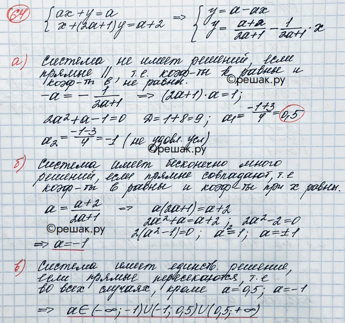 Решение 3. номер 64 (страница 370) гдз по алгебре 10 класс Никольский, Потапов, учебник