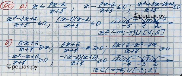 Решение 3. номер 90 (страница 372) гдз по алгебре 10 класс Никольский, Потапов, учебник