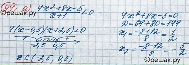 Решение 3. номер 94 (страница 373) гдз по алгебре 10 класс Никольский, Потапов, учебник