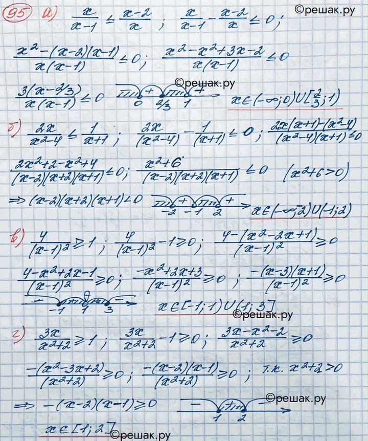 Решение 3. номер 95 (страница 373) гдз по алгебре 10 класс Никольский, Потапов, учебник