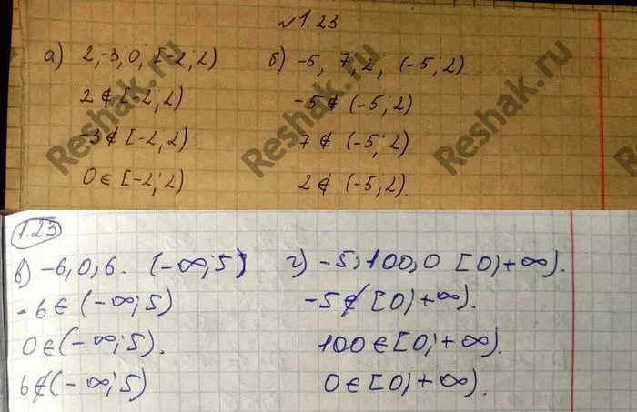 Решение 4. номер 1.23 (страница 15) гдз по алгебре 10 класс Никольский, Потапов, учебник