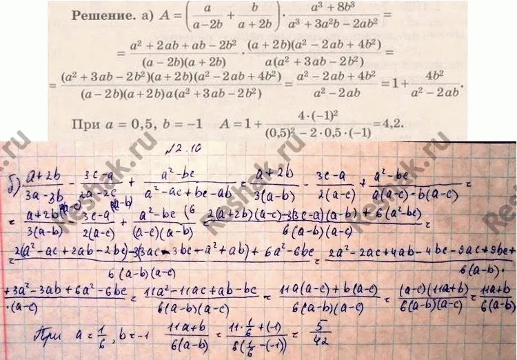 Решение 4. номер 2.10 (страница 48) гдз по алгебре 10 класс Никольский, Потапов, учебник