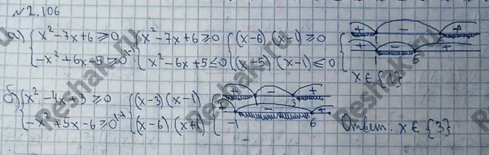 Решение 4. номер 2.106 (страница 92) гдз по алгебре 10 класс Никольский, Потапов, учебник