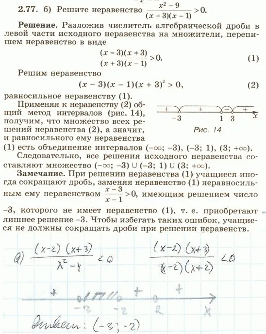 Решение 4. номер 2.77 (страница 83) гдз по алгебре 10 класс Никольский, Потапов, учебник