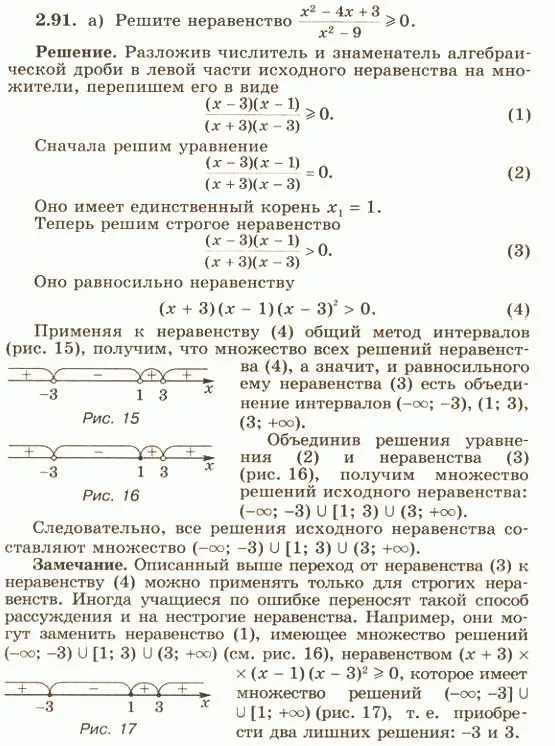 Решение 4. номер 2.91 (страница 87) гдз по алгебре 10 класс Никольский, Потапов, учебник