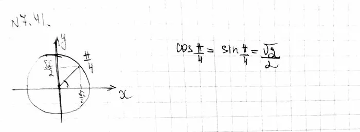 Решение 4. номер 7.41 (страница 210) гдз по алгебре 10 класс Никольский, Потапов, учебник