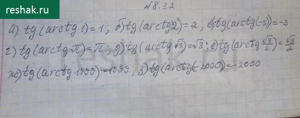 Решение 4. номер 8.32 (страница 245) гдз по алгебре 10 класс Никольский, Потапов, учебник