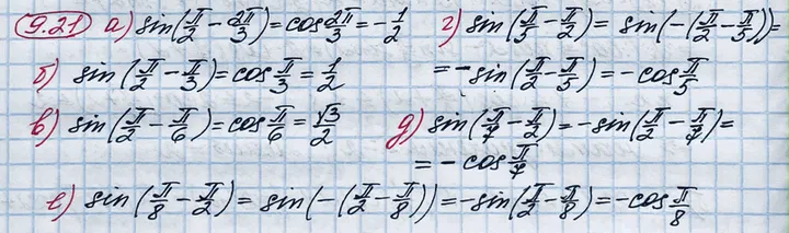 Решение 4. номер 9.21 (страница 263) гдз по алгебре 10 класс Никольский, Потапов, учебник
