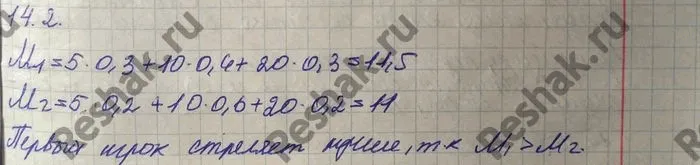 Решение 4. номер 14.2 (страница 352) гдз по алгебре 10 класс Никольский, Потапов, учебник