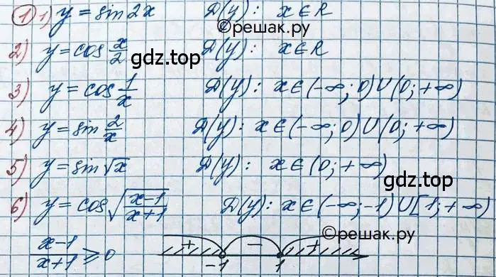 Решение 2. номер 1 (страница 8) гдз по алгебре 11 класс Колягин, Ткачева, учебник