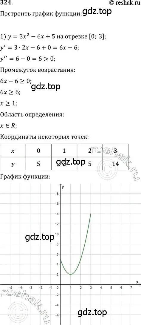 Решение 2. номер 324 (страница 134) гдз по алгебре 11 класс Колягин, Ткачева, учебник