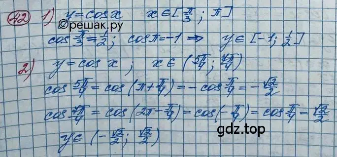 Решение 2. номер 42 (страница 21) гдз по алгебре 11 класс Колягин, Ткачева, учебник