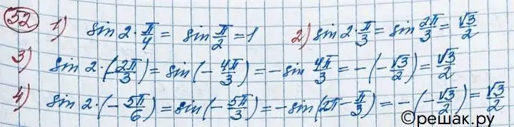 Решение 2. номер 52 (страница 26) гдз по алгебре 11 класс Колягин, Ткачева, учебник