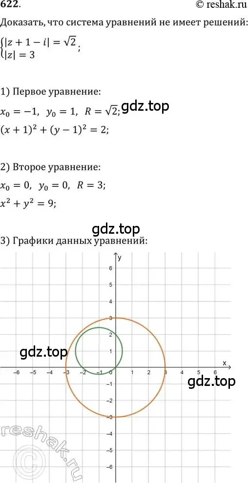 Решение 2. номер 622 (страница 237) гдз по алгебре 11 класс Колягин, Ткачева, учебник