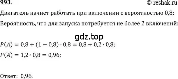 Решение 2. номер 993 (страница 341) гдз по алгебре 11 класс Колягин, Ткачева, учебник