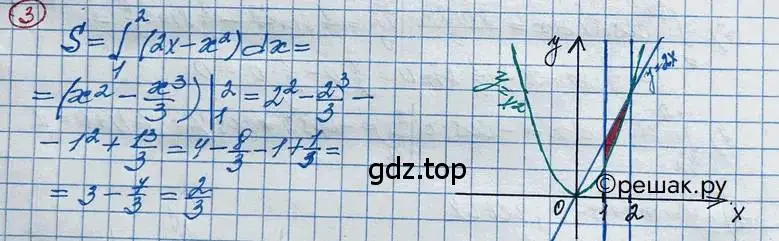 Решение 2. номер 3 (страница 166) гдз по алгебре 11 класс Колягин, Ткачева, учебник