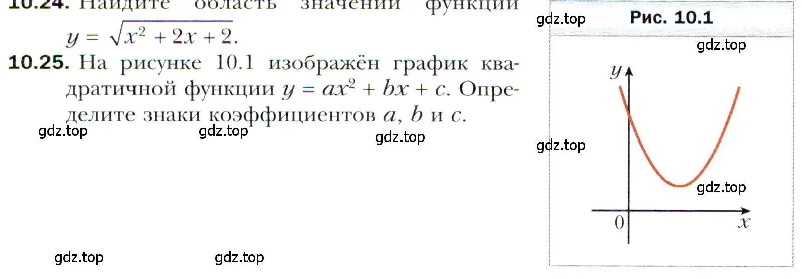 Условие номер 10.25 (страница 90) гдз по алгебре 11 класс Мерзляк, Номировский, учебник