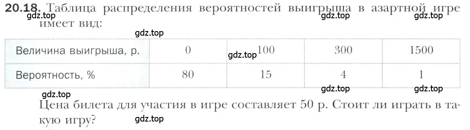 Условие номер 20.18 (страница 178) гдз по алгебре 11 класс Мерзляк, Номировский, учебник