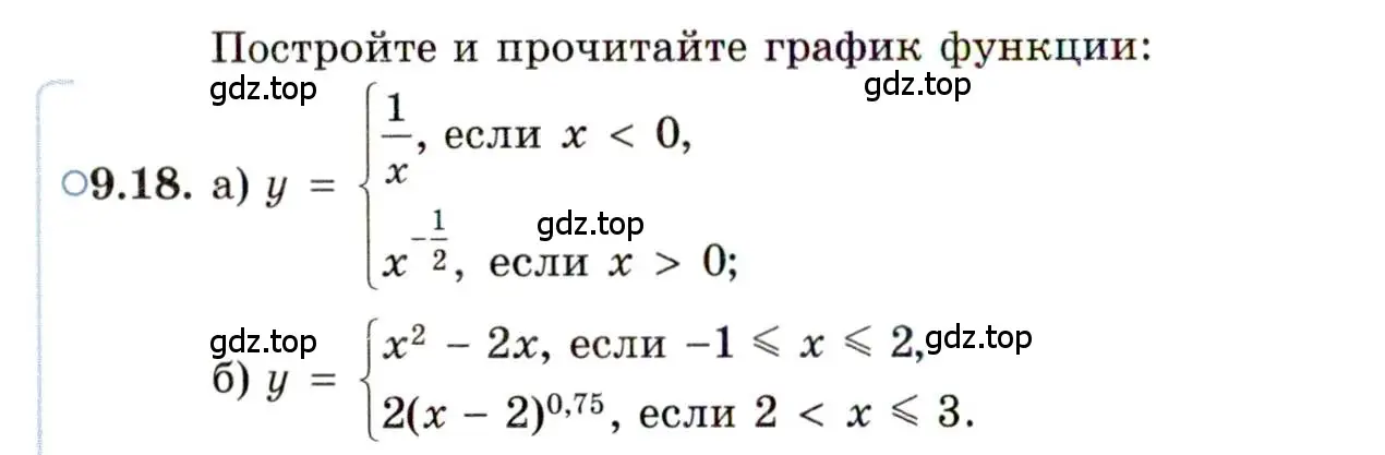 Условие номер 9.18 (страница 52) гдз по алгебре 11 класс Мордкович, Семенов, задачник 2 часть