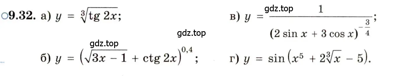 Условие номер 9.32 (страница 54) гдз по алгебре 11 класс Мордкович, Семенов, задачник 2 часть