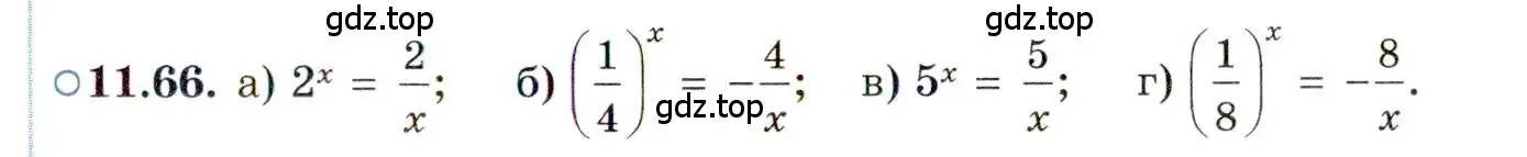 Условие номер 11.66 (страница 71) гдз по алгебре 11 класс Мордкович, Семенов, задачник 2 часть