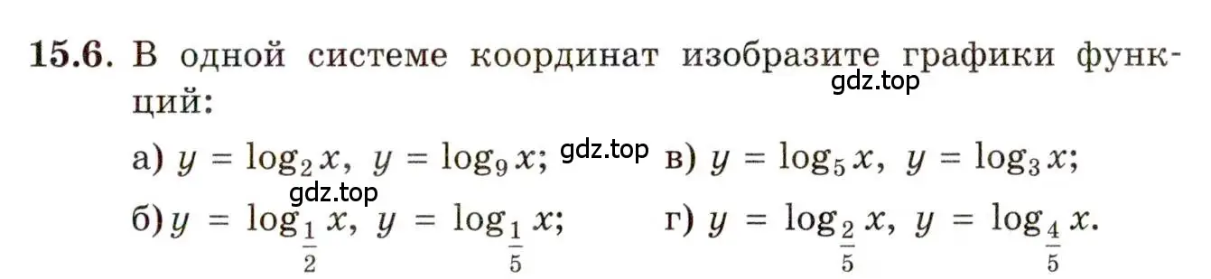 Условие номер 15.6 (страница 89) гдз по алгебре 11 класс Мордкович, Семенов, задачник 2 часть