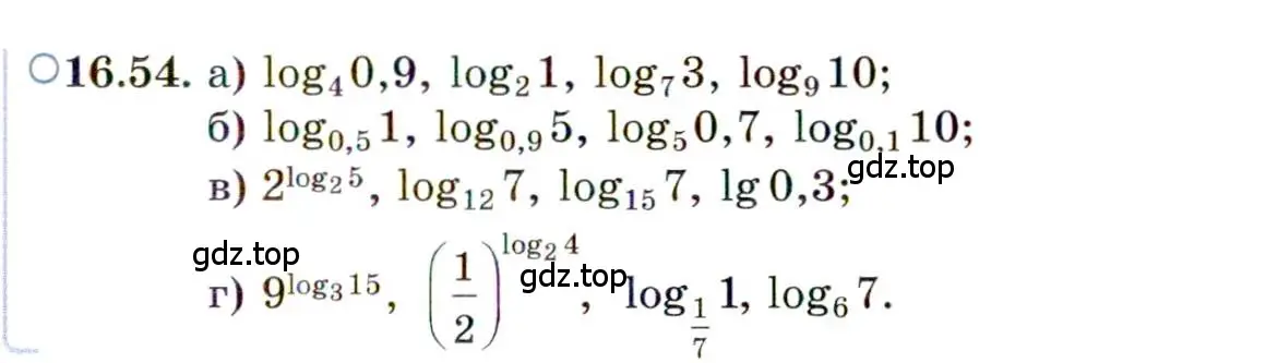 Условие номер 16.54 (страница 103) гдз по алгебре 11 класс Мордкович, Семенов, задачник 2 часть