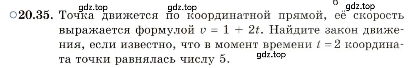 Условие номер 20.35 (страница 130) гдз по алгебре 11 класс Мордкович, Семенов, задачник 2 часть