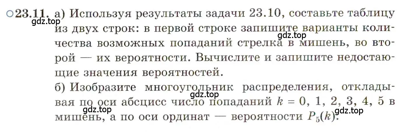 Условие номер 23.11 (страница 154) гдз по алгебре 11 класс Мордкович, Семенов, задачник 2 часть