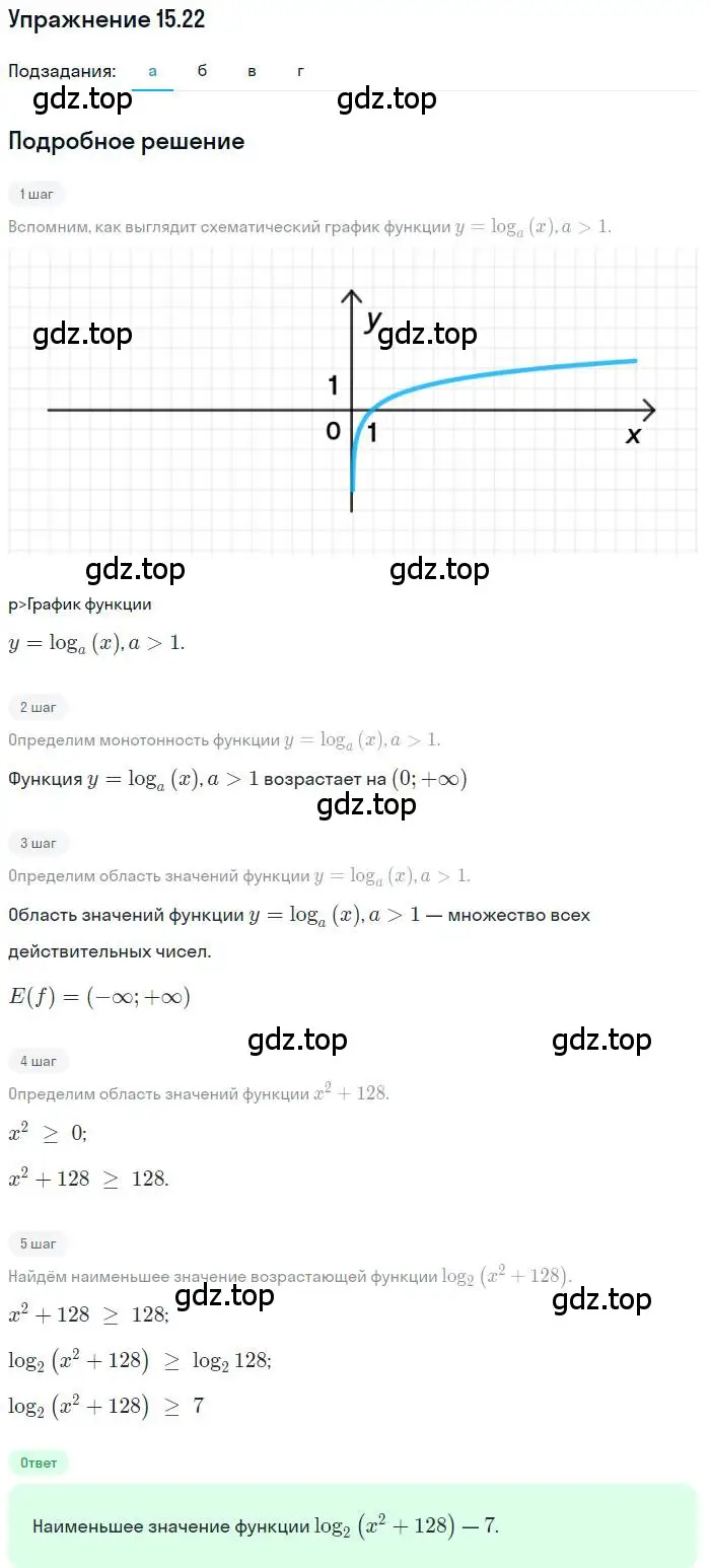 Решение номер 15.22 (страница 92) гдз по алгебре 11 класс Мордкович, Семенов, задачник 2 часть