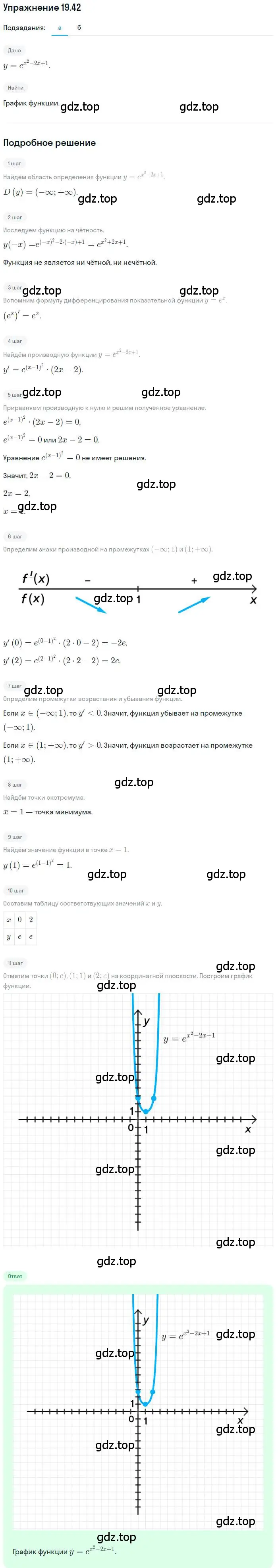 Решение номер 19.42 (страница 122) гдз по алгебре 11 класс Мордкович, Семенов, задачник 2 часть