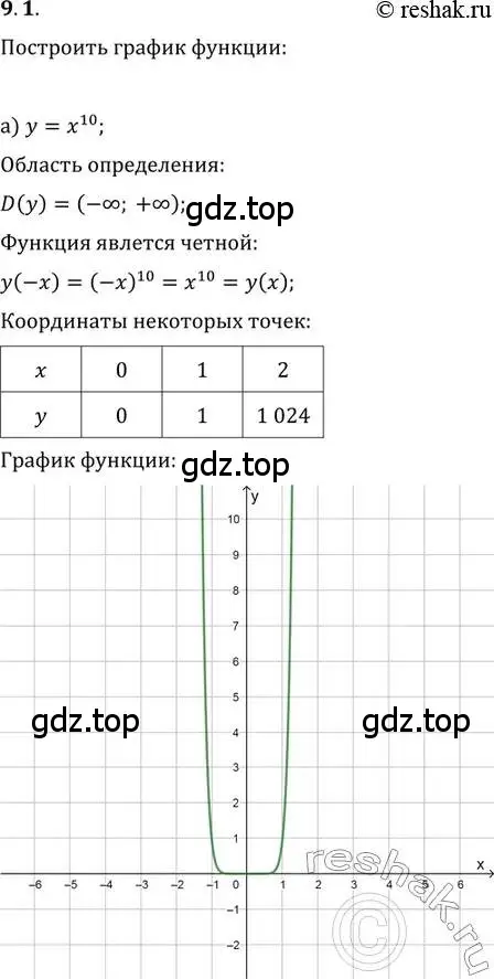 Решение 2. номер 9.1 (страница 49) гдз по алгебре 11 класс Мордкович, Семенов, задачник 2 часть