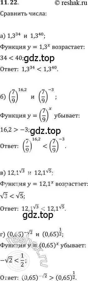 Решение 2. номер 11.22 (страница 64) гдз по алгебре 11 класс Мордкович, Семенов, задачник 2 часть