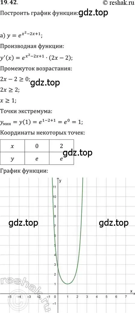 Решение 2. номер 19.42 (страница 122) гдз по алгебре 11 класс Мордкович, Семенов, задачник 2 часть