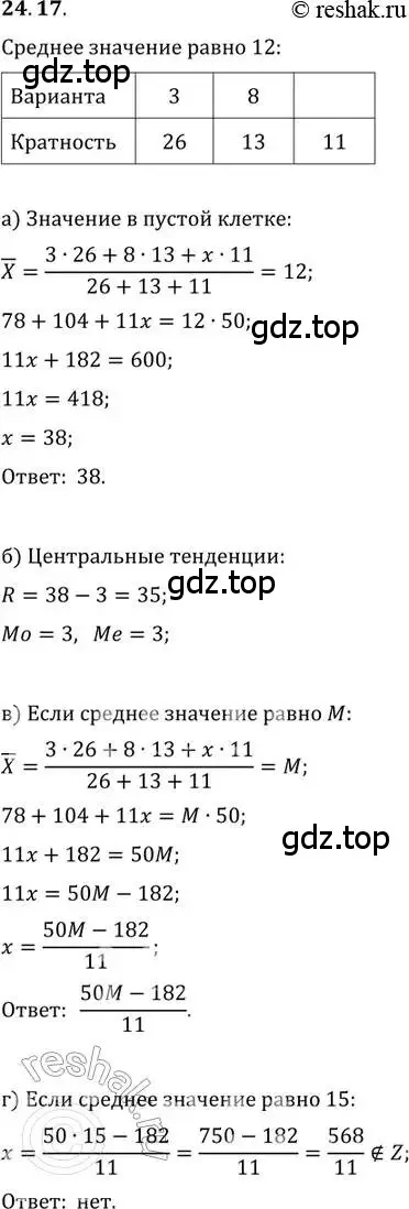 Решение 2. номер 24.17 (страница 161) гдз по алгебре 11 класс Мордкович, Семенов, задачник 2 часть