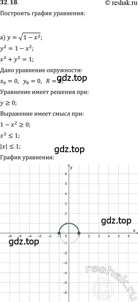 Решение 2. номер 32.18 (страница 205) гдз по алгебре 11 класс Мордкович, Семенов, задачник 2 часть